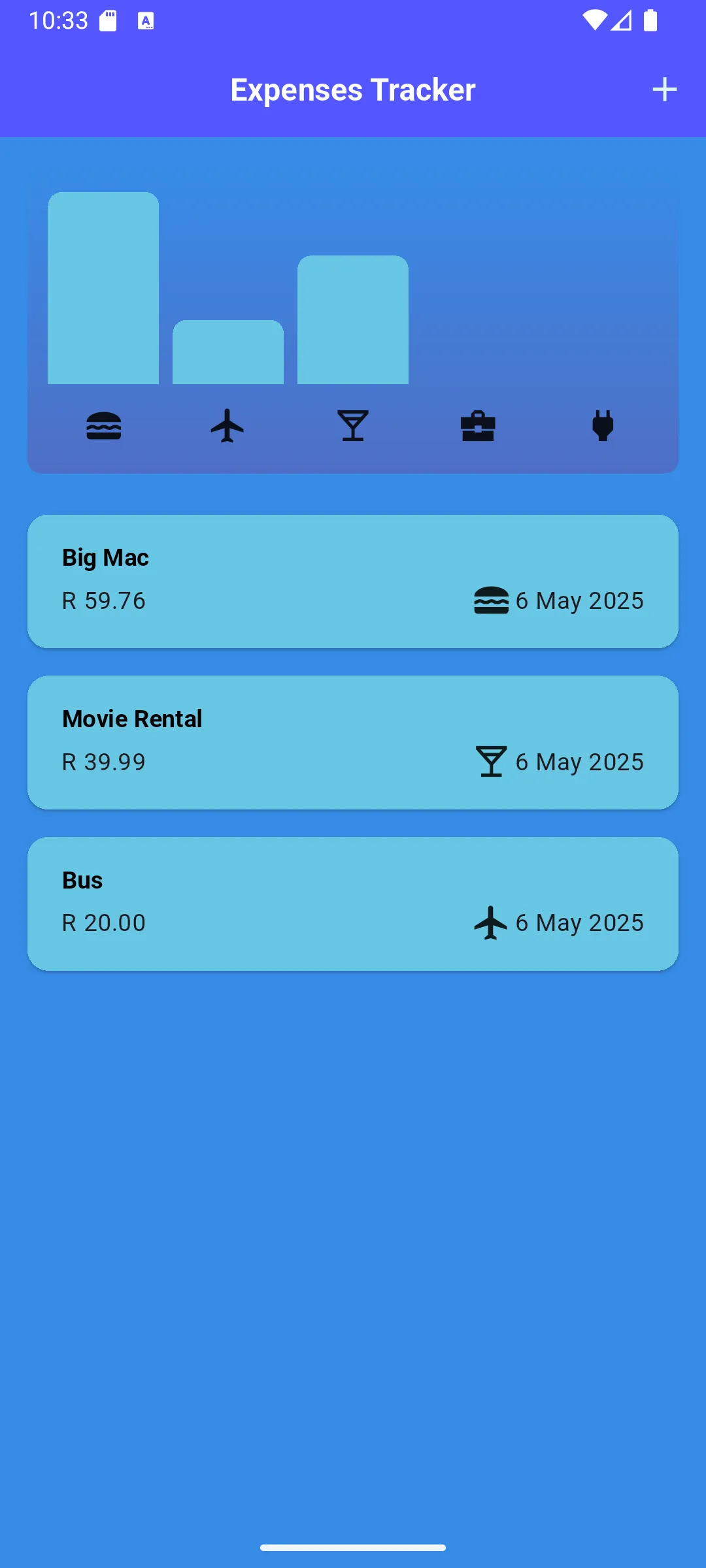 Expense Tracker Screenshot